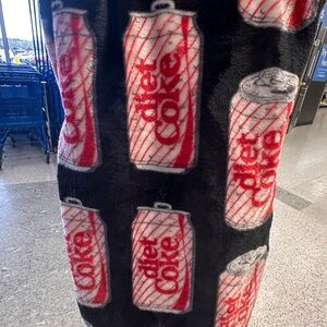 NWT Diet Coke Plush Throw Blanket | Velvet Soft | 50x60 | Coca-Cola